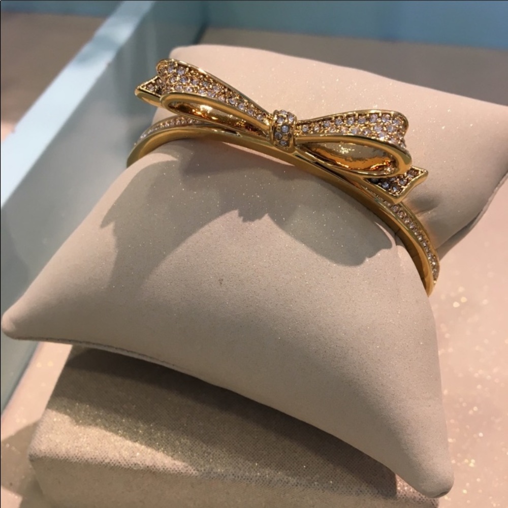 KATE SPADE PAVE GOLDTONE LOVE NOTE BRACELET NWT - Picture 8 of 8